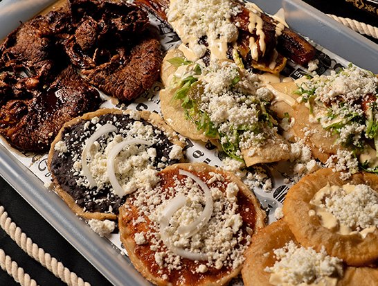 Pachicharola Sharing Platter - The ultimate Veracruz tasting experience with picadas, empanadas, gorditas, garnachas and carne asada